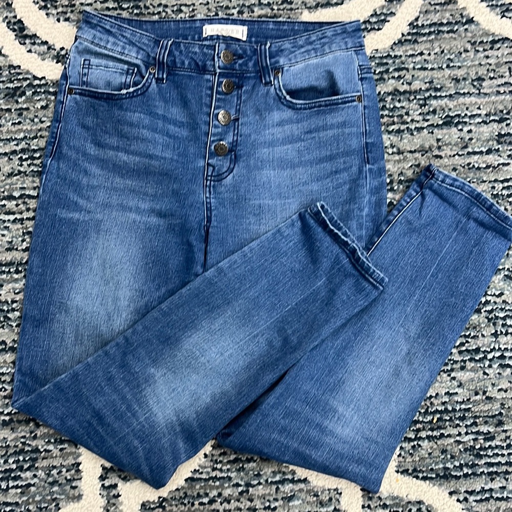 HARPER HERITAGE button fly high rise skinny. Size 28 EUC